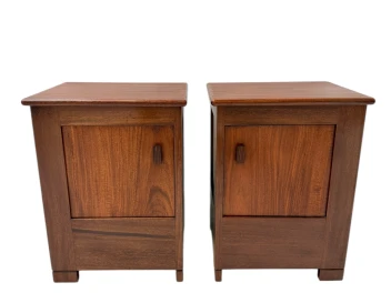 Art Deco Modernist Nightstands by J.A. Muntendam for L.O.V. Oosterbeek, 1920s